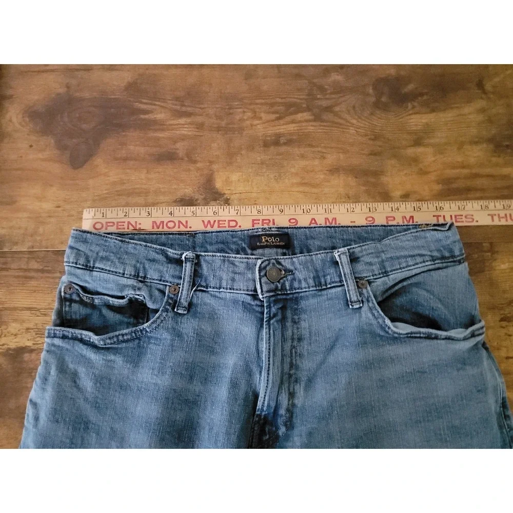Polo Ralph Lauren Sullivan Slim Jeans Mens 33x30 (Fits 32x28) Light Wash Preppy
